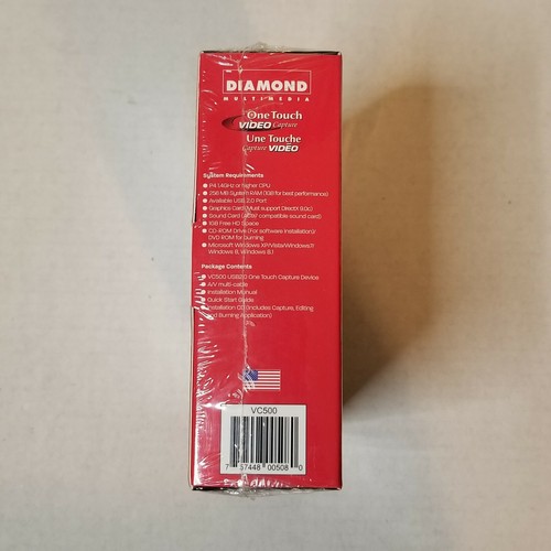 Diamond VC500 One Touch Video Capture Device USB 2.0 - New Sealed in Package - 第 3/4 張圖片
