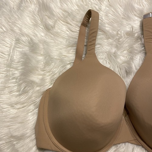 Ambrielle 42DD Bra Tan Full Figure Everyday Full Coverage Underwire Back Closure - Picture 3 of 7