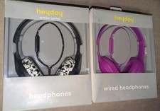 Heyday Bundle 2 Over-Ear Headphones 1 Black And White  1 Purple