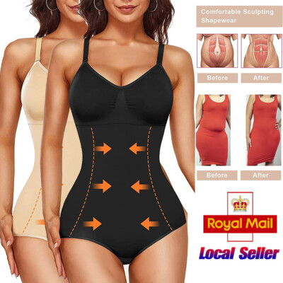 Women Ladies Trainer Bodysuit Tummy Control Sculpt Shapewear Full