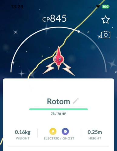 Glänzender Rotom - HANDEL 1 Mil Sternenstaub - nicht registrierter Handel
