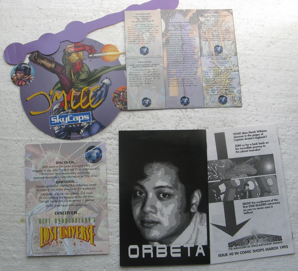 1993-1995 Lost Universe Star Blazers Zen Intergalactic Ninja Skybox Skycaps ++  - Image 2 of 2