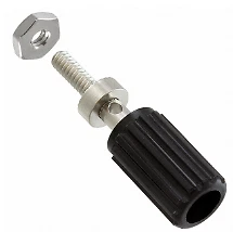 Pack of 2  111-0703-001  Binding Post Connector Standard Knurled Black Nickel...