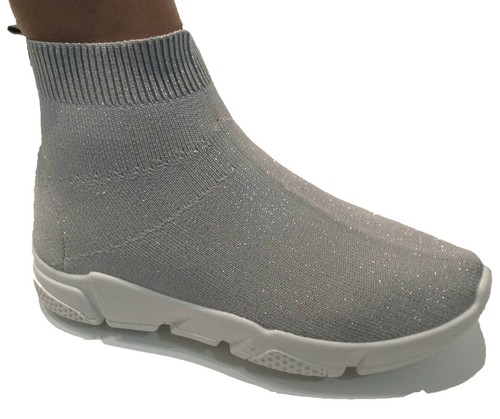 scarpe donna da ginnastica sneakers calzino palestra fitness 38 39 grigie  basse | eBay