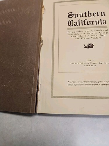 Antique 1914 SOUTHERN CALIFORNIA by the PANAMA EXPOSITIONS COMMISSION - Picture 15 of 15