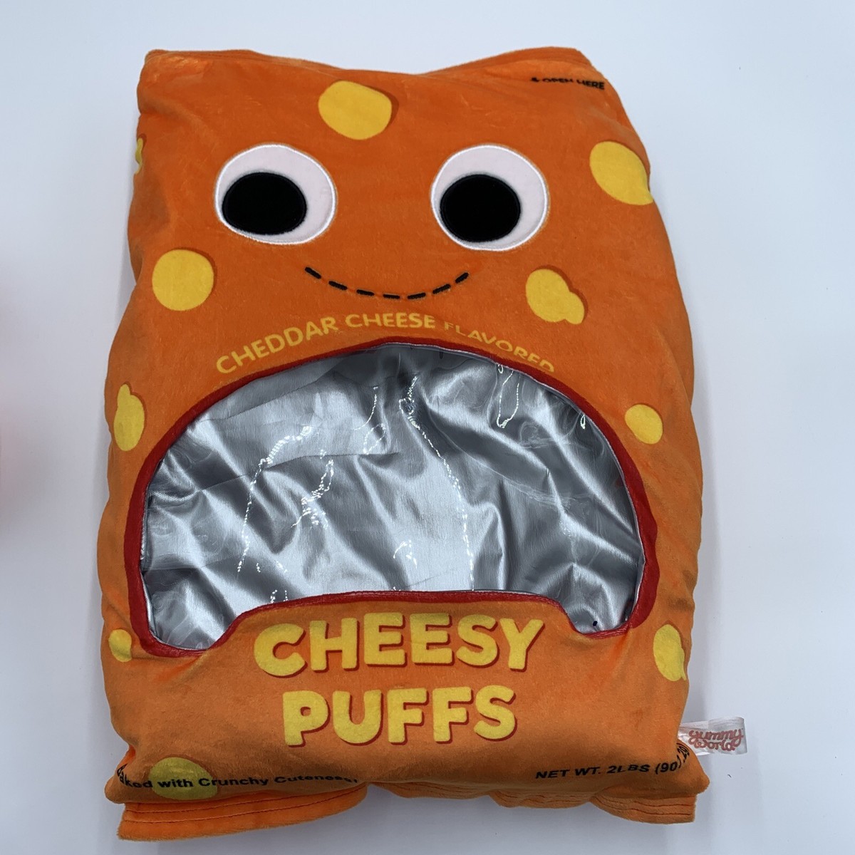 Kidrobot Yummy World Cheesy Cheese Puffs Plush XL Arnold The