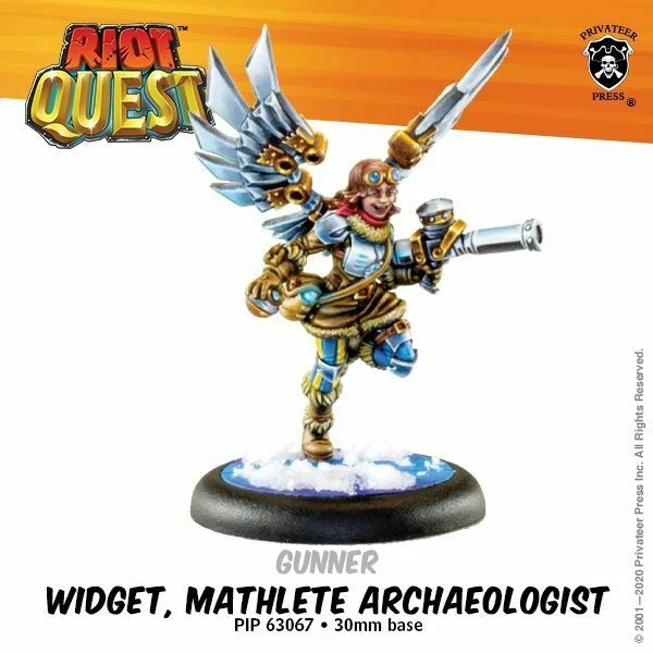 PRIVATEER PRESS Riot Quest: Widget, Mathlete Archaeologist - Brand New, Factory Sealed