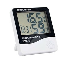 Digital LCD Thermometer Hygrometer Humidity Meter Room Indoor Temperature Clock