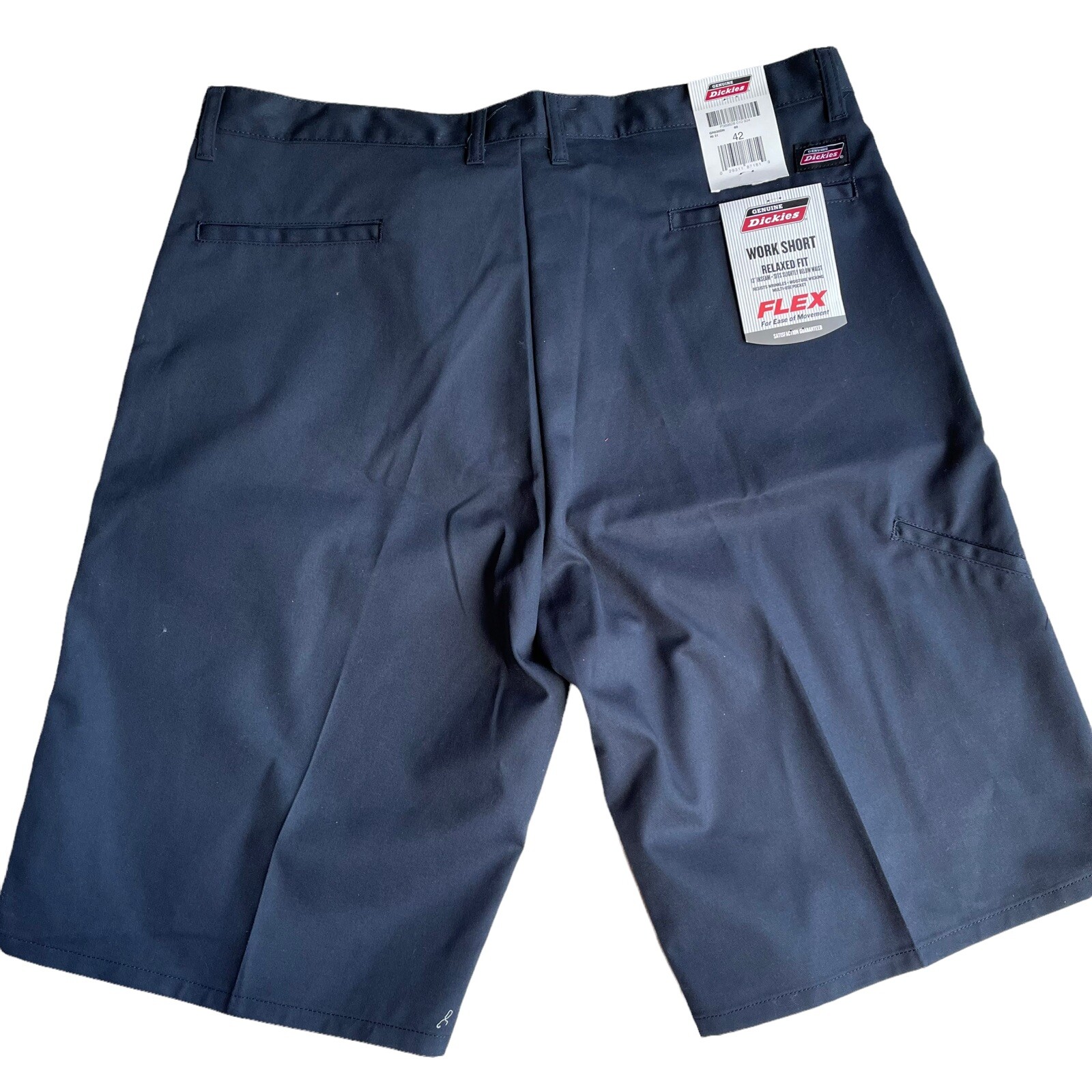 Dickies Men’s Size 42 Flex Relaxed Fit Work Shorts Navy Blue NEW - Thumbnail 2