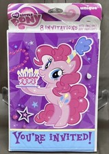 My Little Pony Pinkie Pie Party Invitations  Envelopes 8 ct