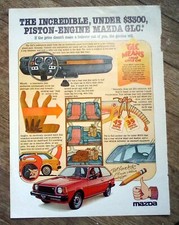 1977 Mazda GLC - "The Incredible Piston-Engine Mazda" - Print Ad