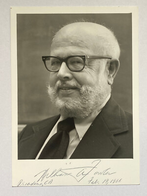 William Alfred Willy Fowler - Nobelpreis Physik 1983 -orig Autogramm -18 x 13 cm