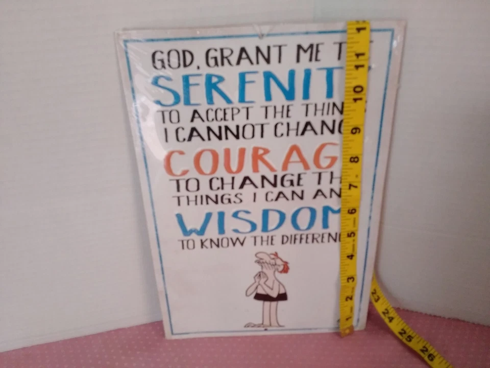 NEW B.C. Cartoon Tin Sign JOHN HART Serenity Prayer - Image 2 of 4