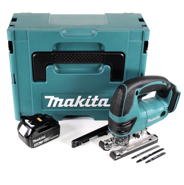 Makita Djv 180 M1J 18 V Akku PendelhubstichsäGe Im Makpac + 1 X 4,0 Ah Akku-image