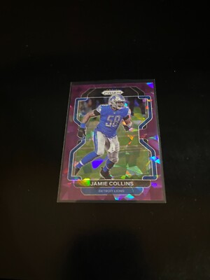 Jamie Collins 2021 Panini Prizm Purple Ice Prizm /225 Lions 152 PWE