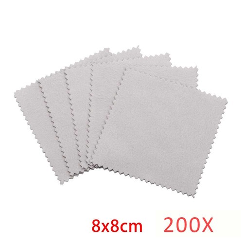 100/200PCS Anti-Tarnish Silver Polishing Cleaning Cloth Cleaner Platinum Jewelry - Picture 24 of 34