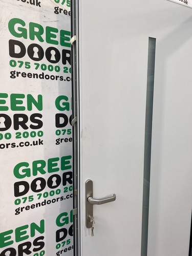 QUADRUPLE GLAZED FRONT DOOR ALUMINIUM GREY EXTERNAL METAL EXTERIOR NEW MODERN - Picture 14 of 24