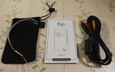 FLIP Video Ultra Replacement Pieces TV Cable, Wrist Strap, Soft Case & Guide