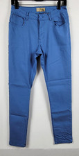Hybrid Pants Women's XL Blue Mid Rise Straight Leg Pockets Stretch 28x29