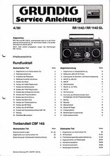 Service Manual-Anleitung für Grundig RR 1140 