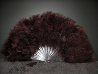 Marabou Feather Fan 12 X 20 - Brown on sale Marabou Feather Fan 12 X 20 - Brown on sale