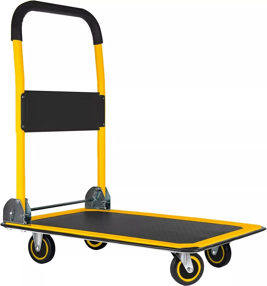 Folding Hand Truck Dolly Cart with Wheels Luggage Cart Trolley Moving 330lbs