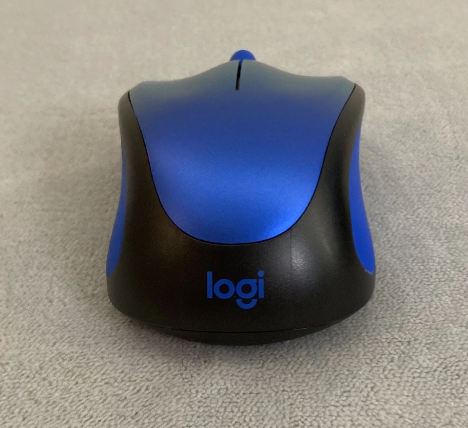 Logitech M317 Design Collection Wireless Optical Mouse Nano Teal Blue Metallic - Image 3 of 4