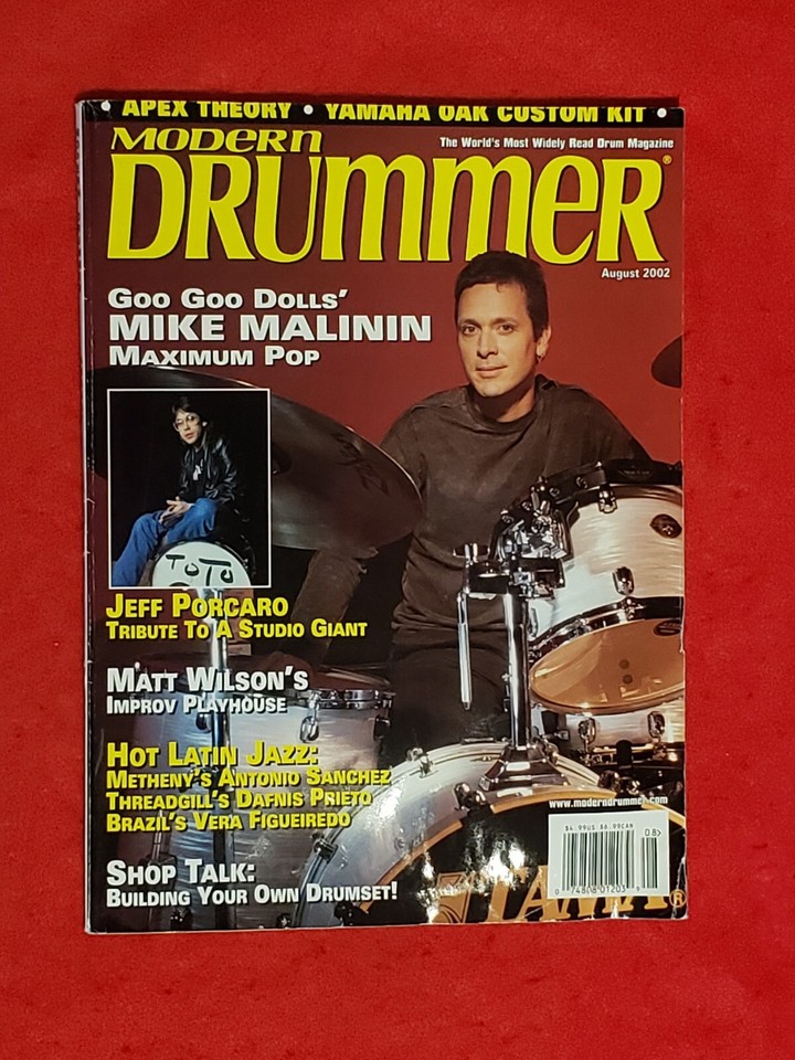 DRUM COLLECTORS 8A Drum Sticks W/Modern Drummer "Jeff Porcaro" Feature