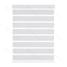 Customized 85% Blackout Cordless Dual Layer Zebra Shades Window Blinds Curtains