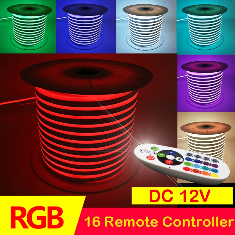 12V RGB LED Neon Rope Light Strip Waterproof Garden Building Holiday Party Decor
Opens in a new wind