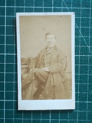 UF851 CDV Foto um 1900 Büste Mann Studio Cébe Douai