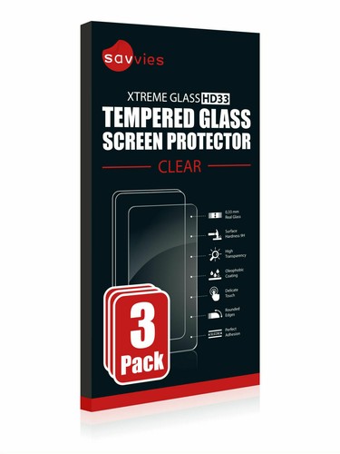 Garmin Forerunner 945 , 3 x Savvies® Xtreme HD33 Tempered Glass Screen Protector - Foto 4 di 7