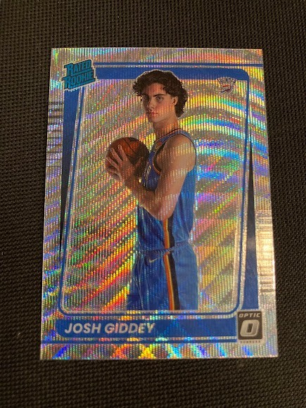2021-22 DONRUSS OPTIC RC CARD JOSH GIDDEY 152 FANATICS BOX SET SILVER WAVE PRIZM