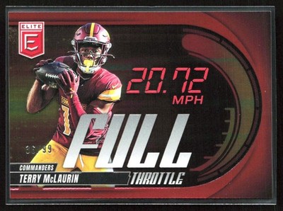 Terry McLaurin 2025 Donruss Elite Full Throttle Red /99 #19 Washington