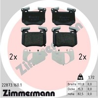 Zimmermann BremsbeläGe Bremsbelagsatz FüR KIA Stinger CK Genesis G70 Shooting