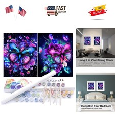 2 Pack Butterfly Painting Kit for Adults - Stress-Relieving Art Experience