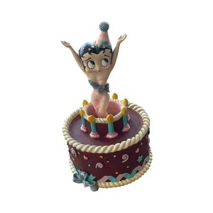 Betty Boop on Cake/ Spinning, plays Happy Birthday RARE Vintage