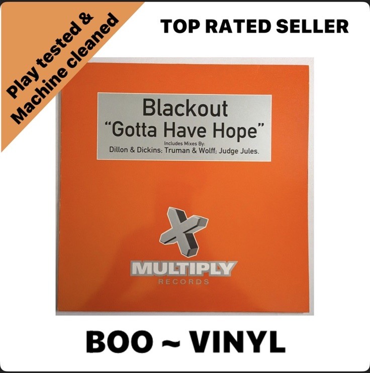 Blackout - Gotta Have Hope, 12"" Vinyl House Record EX / EX