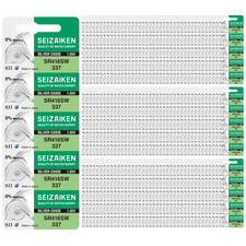 Seizaiken 337 SR416SW 1.55V 0 Hg Silver Oxide Watch Battery 1000 Batteries 