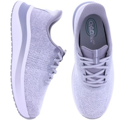 Orthofeet  | Nira | Light Gray Hellgrau | Hands-Free Schuhe mit Fersendämpfung |