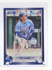 BOBBY WITT JR. 2022 TOPPS UPDATE SERIES ROYAL BLUE ROOKIE RC #US100 ROYALS Q7805