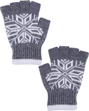 Fingerless Gloves for Women Men, Unisex Half Finger Winter Warm Knitted Gloves f
