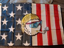 John Daly - Malbon Inspired Amerocan Flag Banner - 2x3 Ft- Man Cave or Sim Area