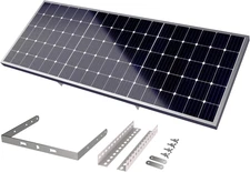 DC35V 25W Solar Panel Powered Charger Kit with Mount Bracket High-Efficiency for