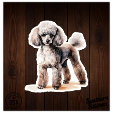 Poodle Dog Puppy - Vinyl Decal Sticker - Car Window Laptop - ebn11391