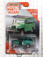 Matchbox 2020 Moving Parts 1962 Jeep Willys Wagon Metalflake Green