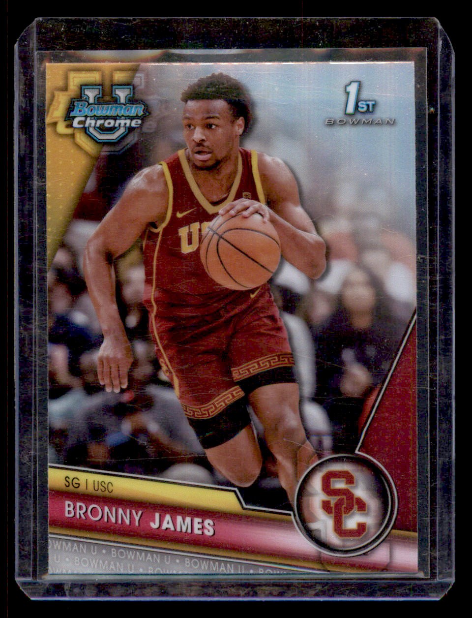 2023-24 Bowman University Chrome #95 Bronny James Refractor