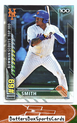 2016 Bowman #BTP-69 Dominic Smith Bowman Scouts' Top 100