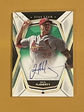 2019 Topps Five Star Autograph Jack Flaherty #FSA-JF Green Serial #10/15 - Auto
