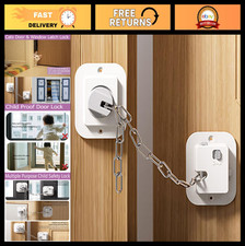 Adjustable Child Proof Door Lock - 3M Adhesive Safety Latches for Baby  Pets, 4